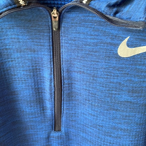 Nike Men Pacer HZ Flash 1/4 Zip Running Long Sleeve  Blue  Size XL Dri Fit - Picture 3 of 7